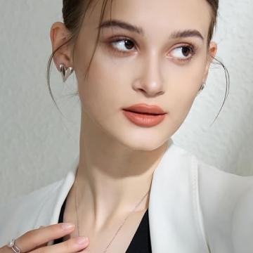 Follome 18K Gold Plated Heart Earrings for Women