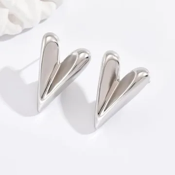 Follome 18K Gold Plated Heart Earrings for Women