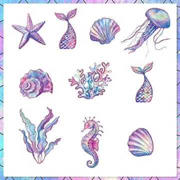 CANPA Mermaid Hanging Swirl Decorations for Parties