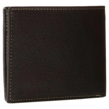 Timberland Men's Leather Wallet with Attached Flip Pocket, Black (Blix), One Size