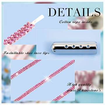 Dazzling Rhinestone Shoe Laces for All Footwear