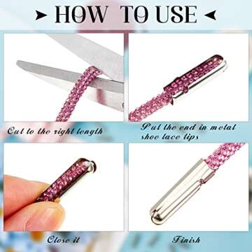 Dazzling Rhinestone Shoe Laces for All Footwear