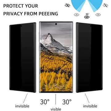 [2+2Pack] Galaxy S22 Ultra Screen Protector Tempered Glass + Camera Lens [9H Hardness][Compatible Fi...