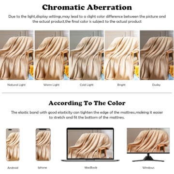 NEWCOSPLAY Premium Flannel Fleece Leaves Pattern Throw Blanket