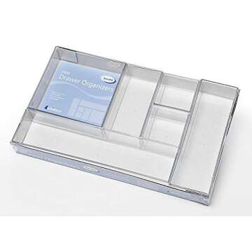 Whitmor Clear-Set Includes 6 Individual Pieces Modular Drawer Organizers, Set of 6