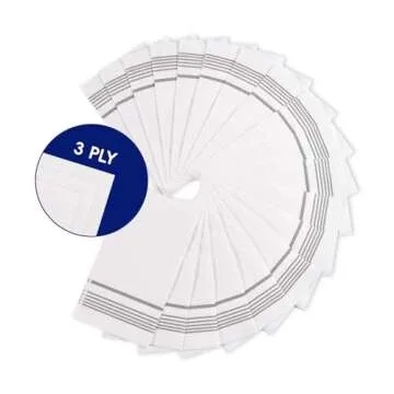 200 Pack Paper Napkins Disposable Guest Towels, Premium Quality 3-ply Dinner Napkins Soft, Absorbent Paper Hand Towels for Party or Wedding