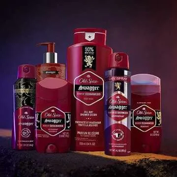 Old Spice Red Zone Body Wash for Men, 24/7 Shower Fresh, Refreshing Lather, Swagger with Scent of Cedarwood, Travel Size, 3 fl oz