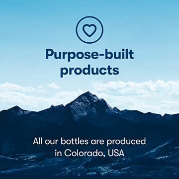 Polar Bottle Sport Insulated Water Bottle - BPA-Free, Sport & Bike Squeeze Bottle with Handle (Fly Dye - BlackBerry, 24 oz)