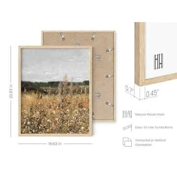 Haus and Hues Framed Wall Art for Living Room - Country Pictures Wall Decor with Rustic Charm, Vintage Elegance, and Nature's Beauty Perfect for a Touch of French and Country Flair (16x20 Framed