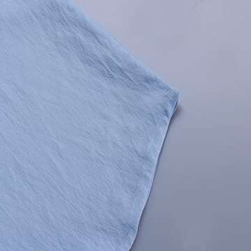 Honganda Summer Women's Casual Two Pieces Tracksuit Half Sleeve Button-Down Shirt High Waisted Shorts Set (Blue, Medium)