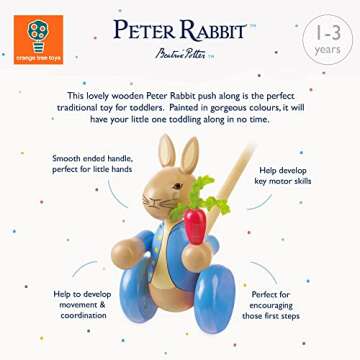 Orange Tree Toys Peter Rabbit Push Along