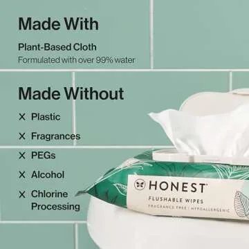 The Honest Company Flushable Wipes for Sensitive Skin