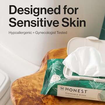 The Honest Company Flushable Wipes for Sensitive Skin