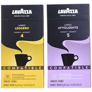 Lavazza Espresso Capsules Compatible with Nespresso Original Machines Variety Pack, 10 Count (Pack of 6)
