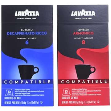 Lavazza Espresso Capsules Compatible with Nespresso Original Machines Variety Pack, 10 Count (Pack of 6)