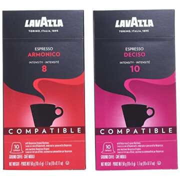 Lavazza Espresso Capsules Compatible with Nespresso Original Machines Variety Pack, 10 Count (Pack of 6)
