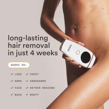 NEW Nood™ Flasher 2.0 Kit — IPL Laser Hair Removal Device for Women & Men — Pain-free & Perman...