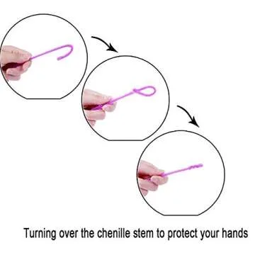 Caydo 200 Pieces Pipe Cleaners Craft Chenille Stems for DIY Art Creative Crafts Decorations (12 Inch x 6 mm)