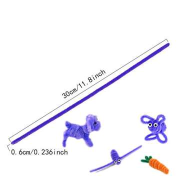 Caydo 200 Pieces Pipe Cleaners Craft Chenille Stems for DIY Art Creative Crafts Decorations (12 Inch x 6 mm)