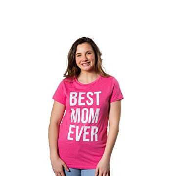 Womens Best Mom Ever T Shirt Funny Mama Gift Mothers Day Cute Life Saying Tees Funny T Shirts Mother...