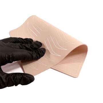 Lencharm 5PCS Double Sides Silicone Practice Skin for Permanent Makeup Tattooing