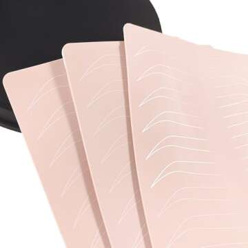 Lencharm Double Sides Silicone Practice Skin for Makeup