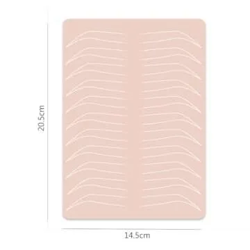 Lencharm Double Sides Silicone Practice Skin for Makeup