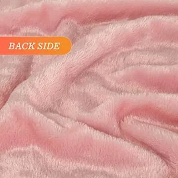 TOONOW Faux Fur Throw Blanket,Super Soft Fuzzy Blanket for Couch Sofa Bed,Fluffy Blankets and Throws for Women,50x60 Inches,Pink