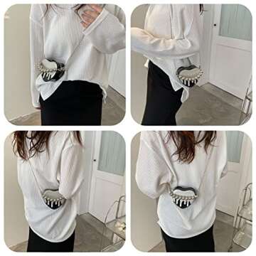 FONETTOS Mini Heart Shape Purse for Girls Stylish Accessory