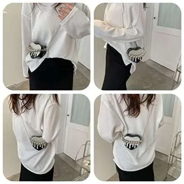 FONETTOS Mini Heart Shape Purse for Girls Stylish Accessory