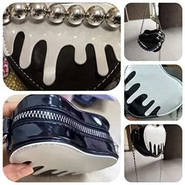 FONETTOS Mini Heart Shape Purse for Girls Stylish Accessory