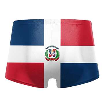 PARKNOTES Dominican Republic Flag.Png Mens Trunks Swimwear Brief Swimsuit Shorts Boxer Pants
