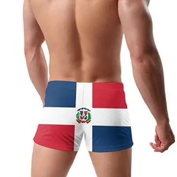 PARKNOTES Dominican Republic Flag.Png Mens Trunks Swimwear Brief Swimsuit Shorts Boxer Pants