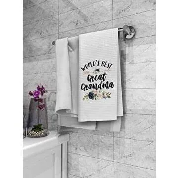 Dibor Floral Kitchen Towels - Stylish & Absorbent Dish Towels