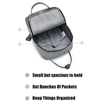 HotStyle BESTIE Mini Backpack Purse in Classic Grey - Stylish & Functional