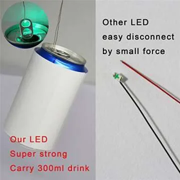 25pcs Pre-soldered Wired Micro Litz Wired Leads Rainbow RGB Color Fade Mode SMD Led 0603 + Muti-Resistor, Bowerful