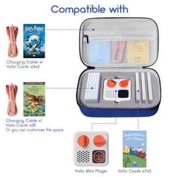 Case for Yoto Mini - Travel Carrying case for Yoto Mini 2024 Edition Kids Audio Music Player