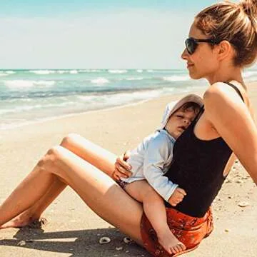 i play. by green sprouts baby girls Breatheasy Protection Shirt infant and toddler sun protective swimwear, White, 6-12 Months US