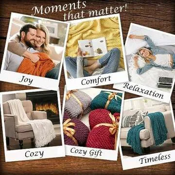 Cozy Chanasya Knit Throw Blanket with Tassels 50" x 65"
