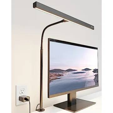 SUPERDANNY LED Desk Lamp - Adjustable, Eye-Caring Light for Home & Office