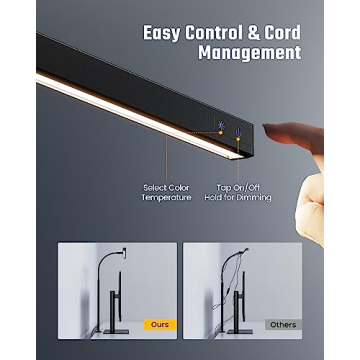 Adjustable SUPERDANNY LED Desk Lamp with Eye-Care Technology