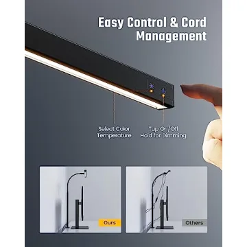 Adjustable SUPERDANNY LED Desk Lamp with Eye-Care Technology