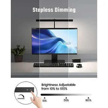 Adjustable SUPERDANNY LED Desk Lamp with Eye-Care Technology