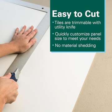 Ceiling Tiles - Waterproof, Fire-Rated PVC - 10 Pack