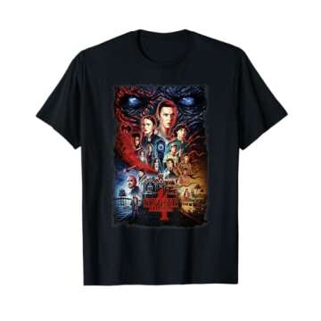 Stranger Things 4 Full Cast Poster T-Shirt