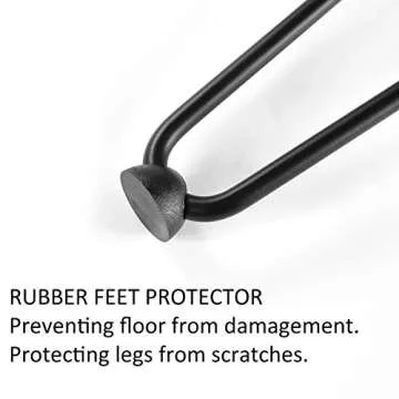 TE DEUM 16" Satin Black Hairpin Coffee Table Legs(Set of 4), Metal Heavy Duty Sturdy Sharp Looking Modern Table Legs …