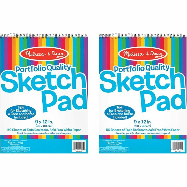 Melissa & Doug Sketch Pad - 50 Sheets, 2-Pack