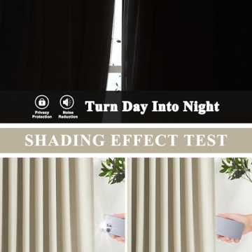 Vision Home Full Blackout Pinch Pleated Curtains for Luxury Style