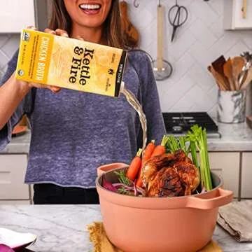 Kettle and Fire Organic Chicken Broth - Healthy Cooking Essential