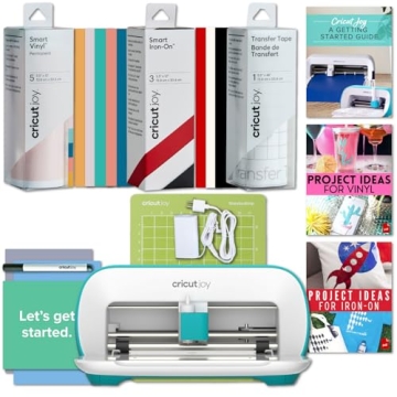 Cricut Joy Xtra Machine with Smart Vinyl Rolls and Smart HTV Bundle - Craft Cutting Machine Bundle w...